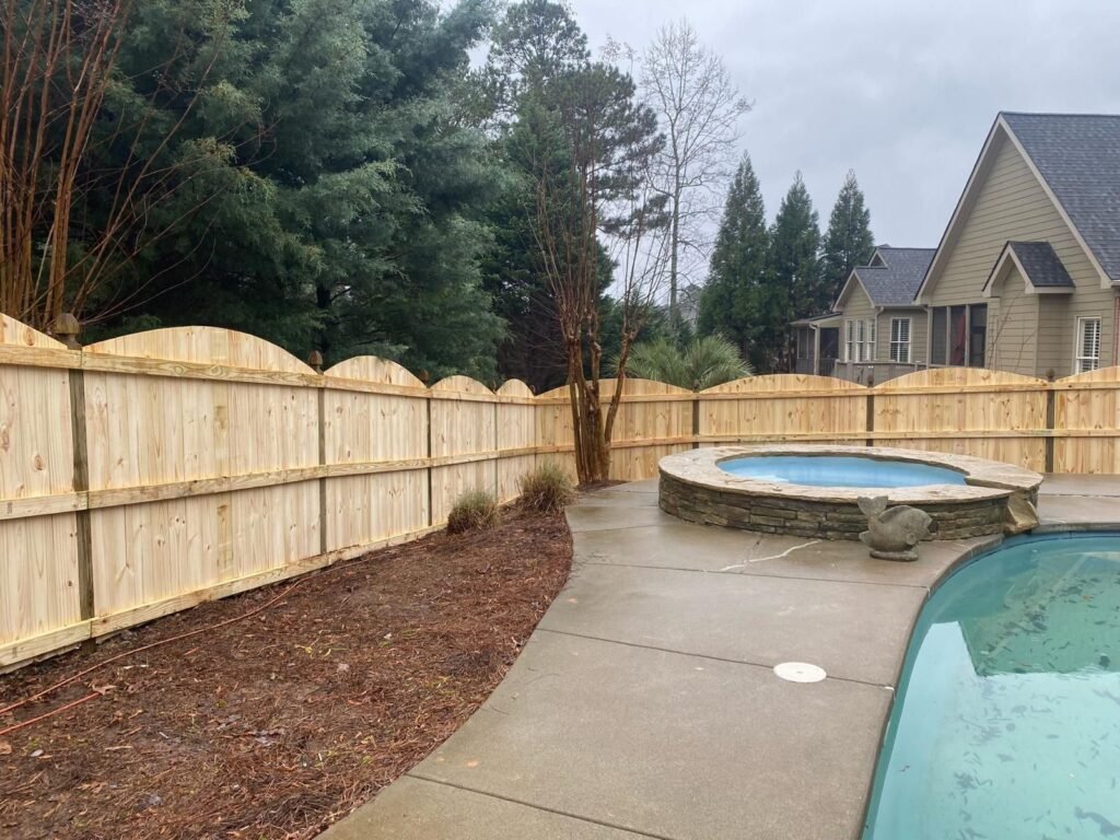 wooden fence